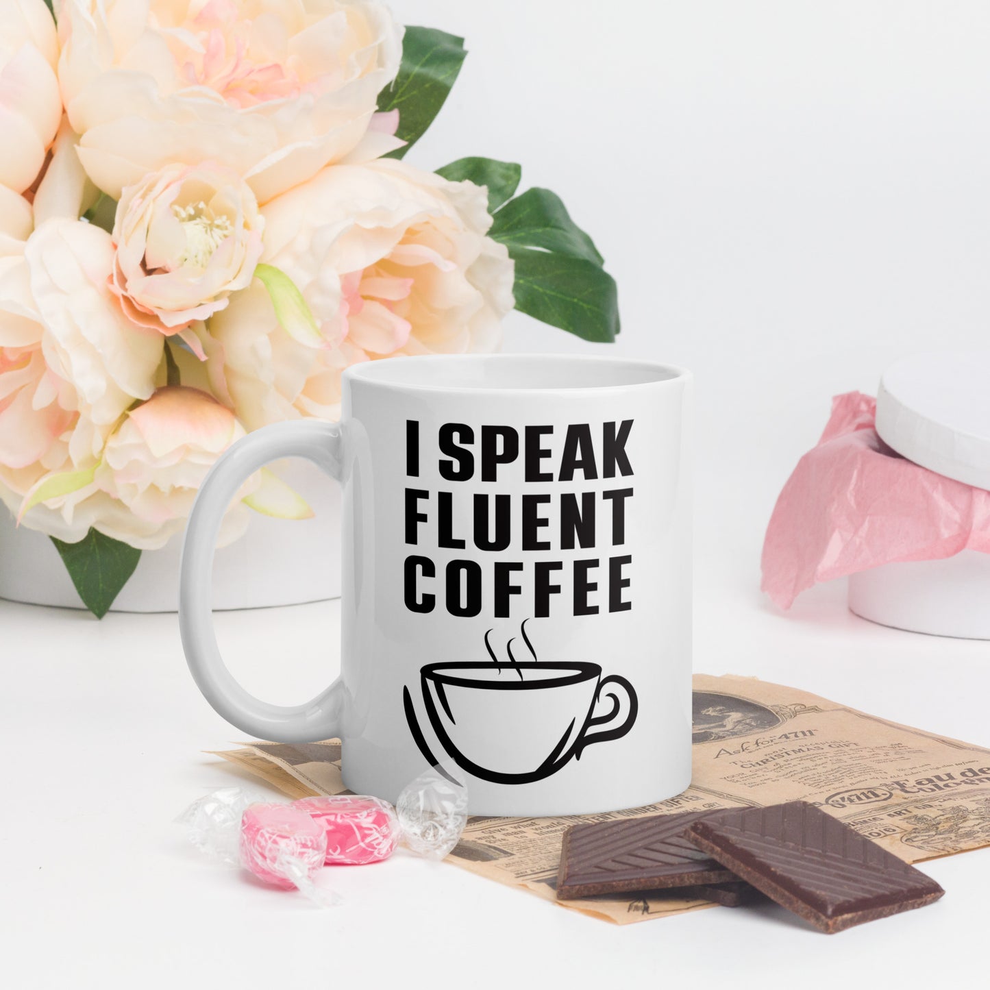 I Speak Fluent Coffee Small Cup - 11oz - Mug