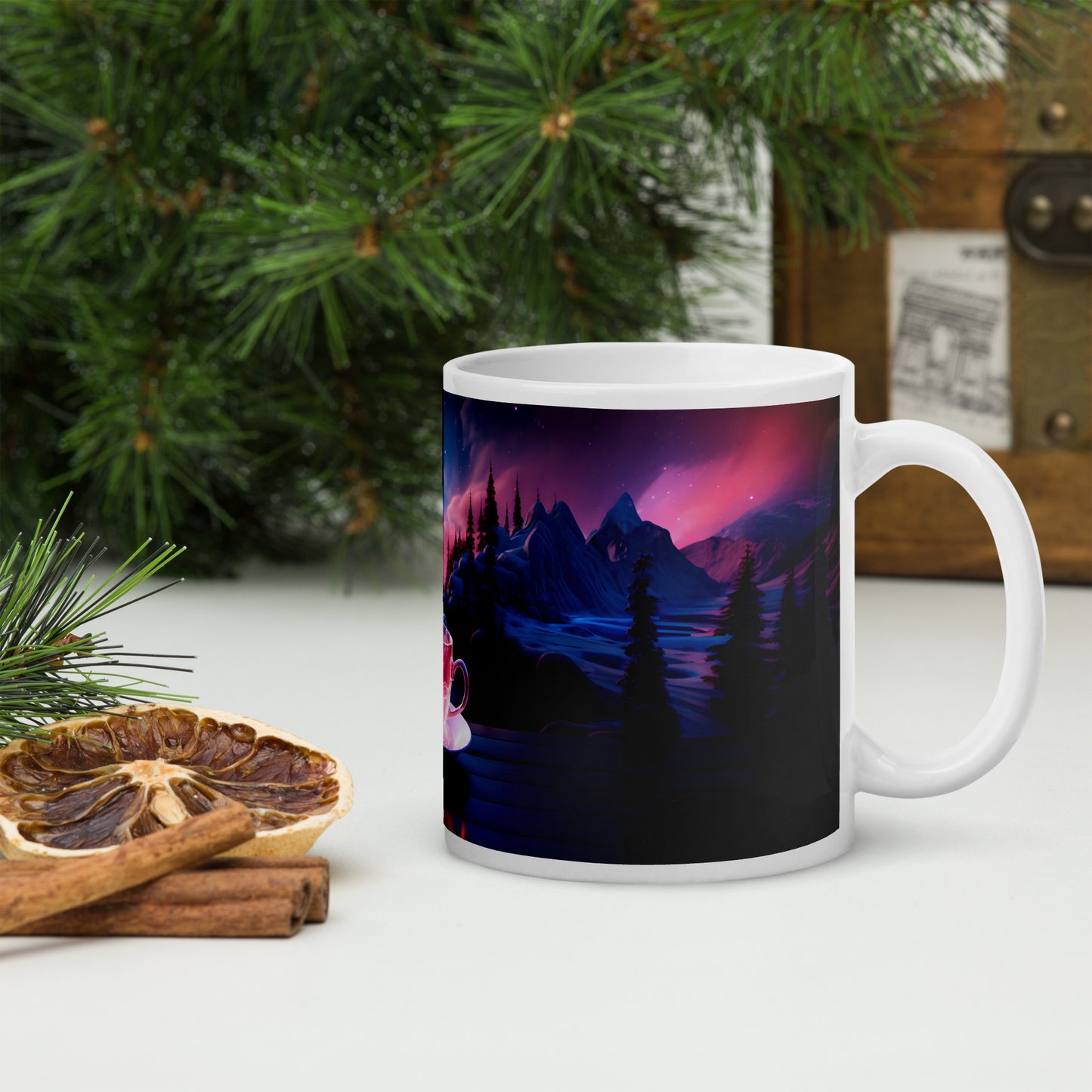 Cosmic Coffee Cups Mug Wrap v4 - 11oz