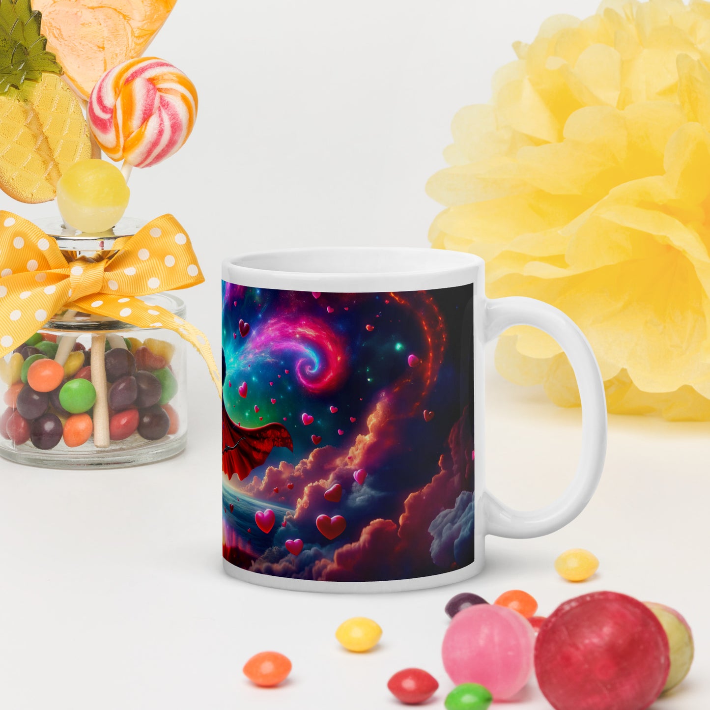 Heartstring Archer - Cosmic Love Cupid Coffee Mug - v1 - 11oz