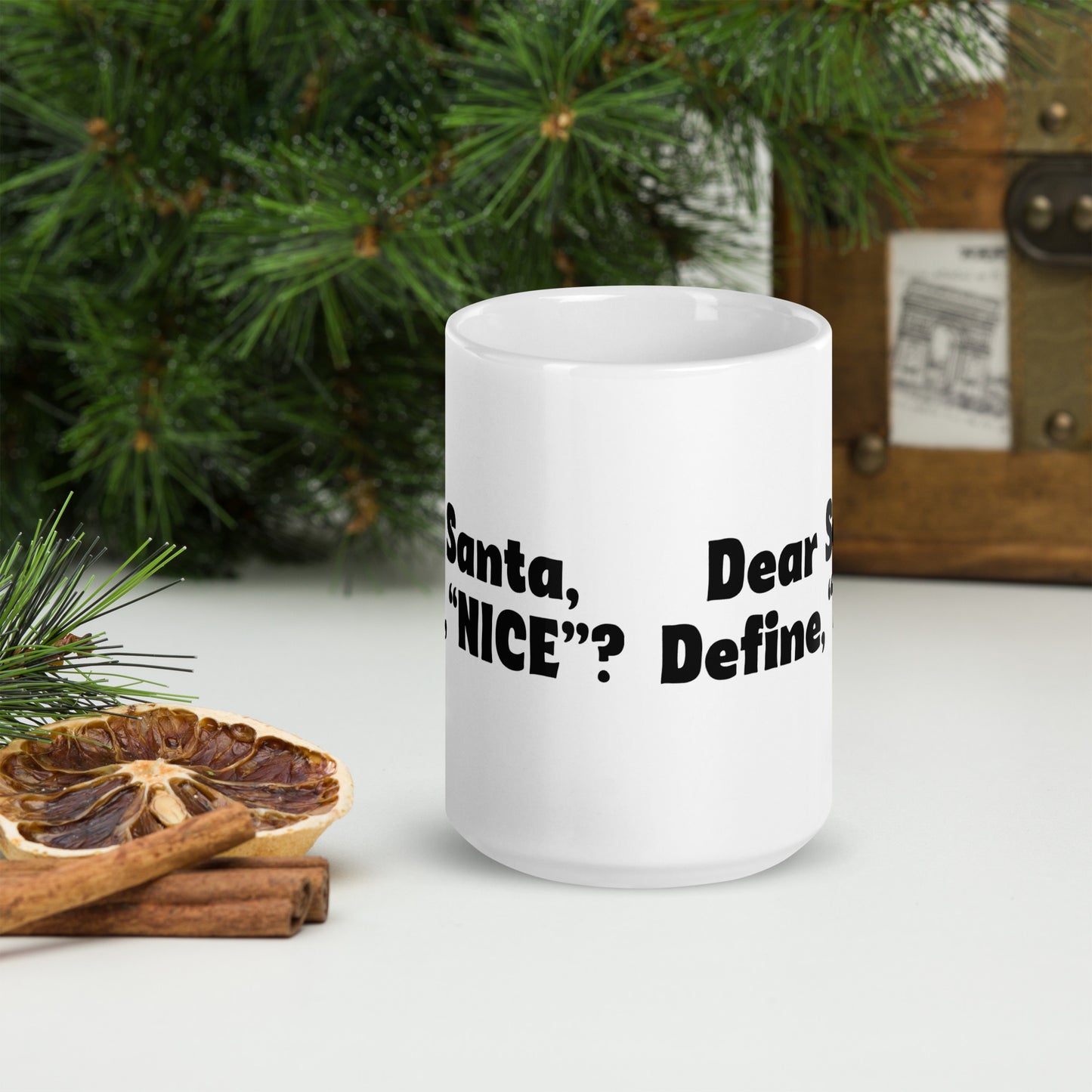 Define Nice Mug Text - 15oz