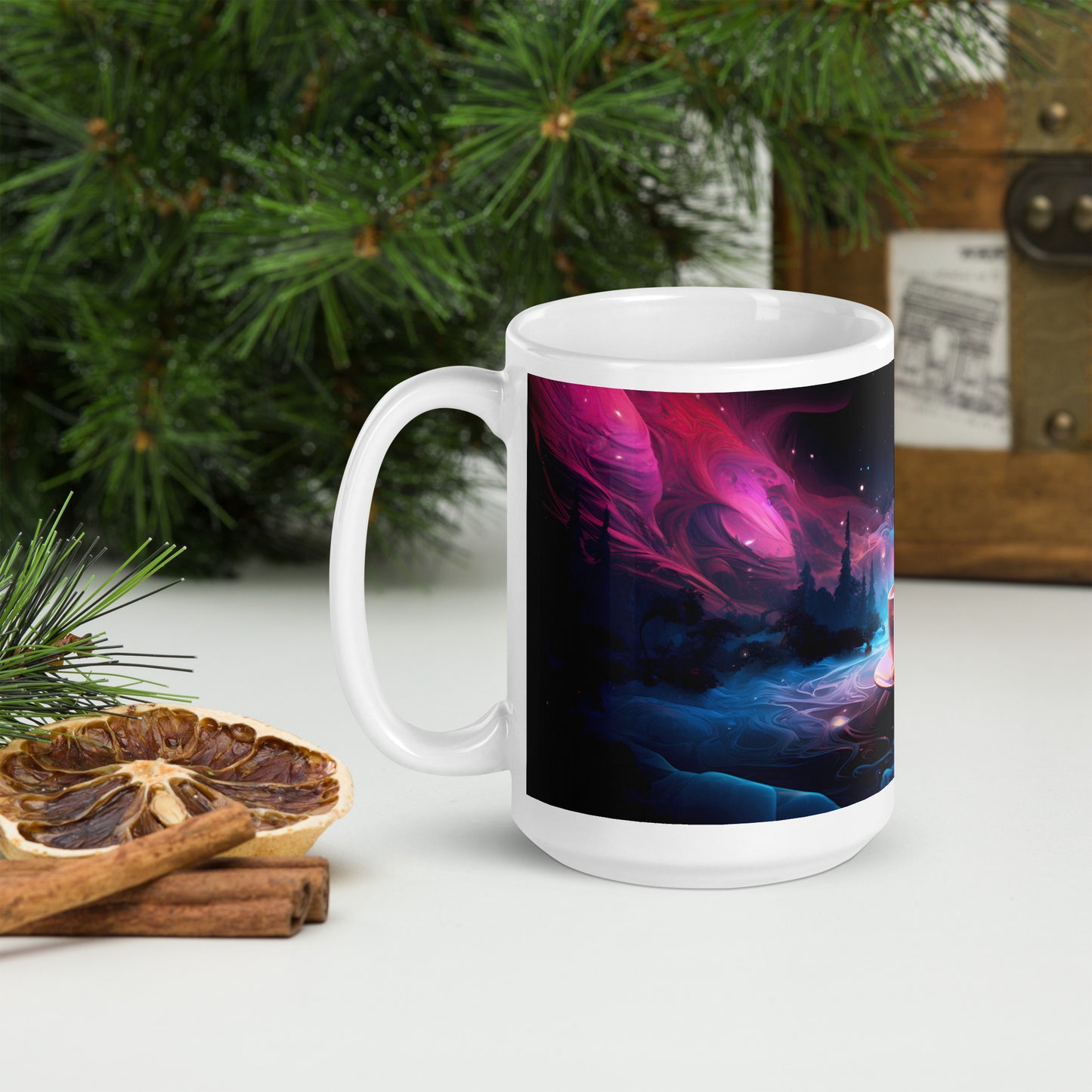 Cosmic Coffee Cups Mug Wrap v3 - 15oz