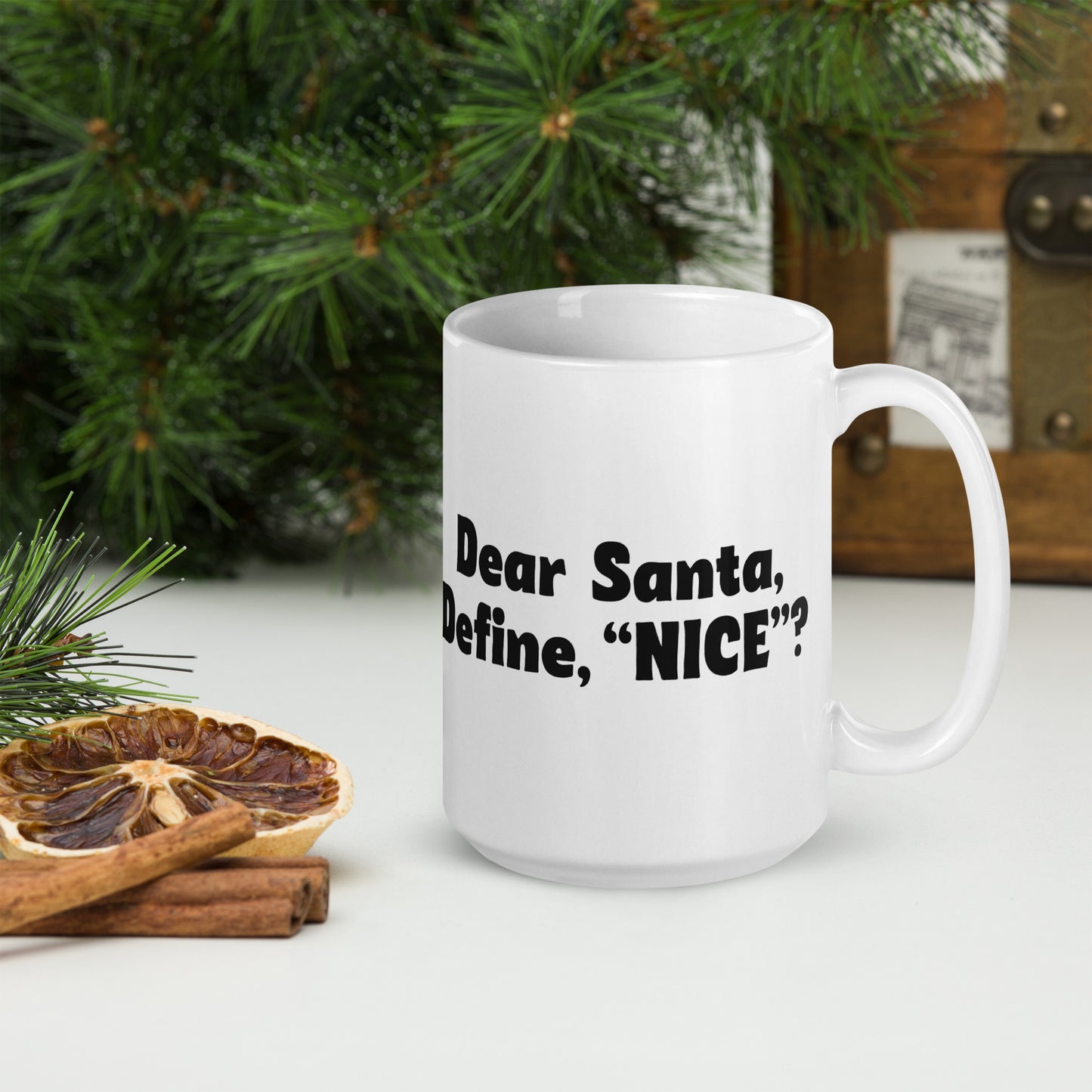 Define Nice Mug Text - 15oz