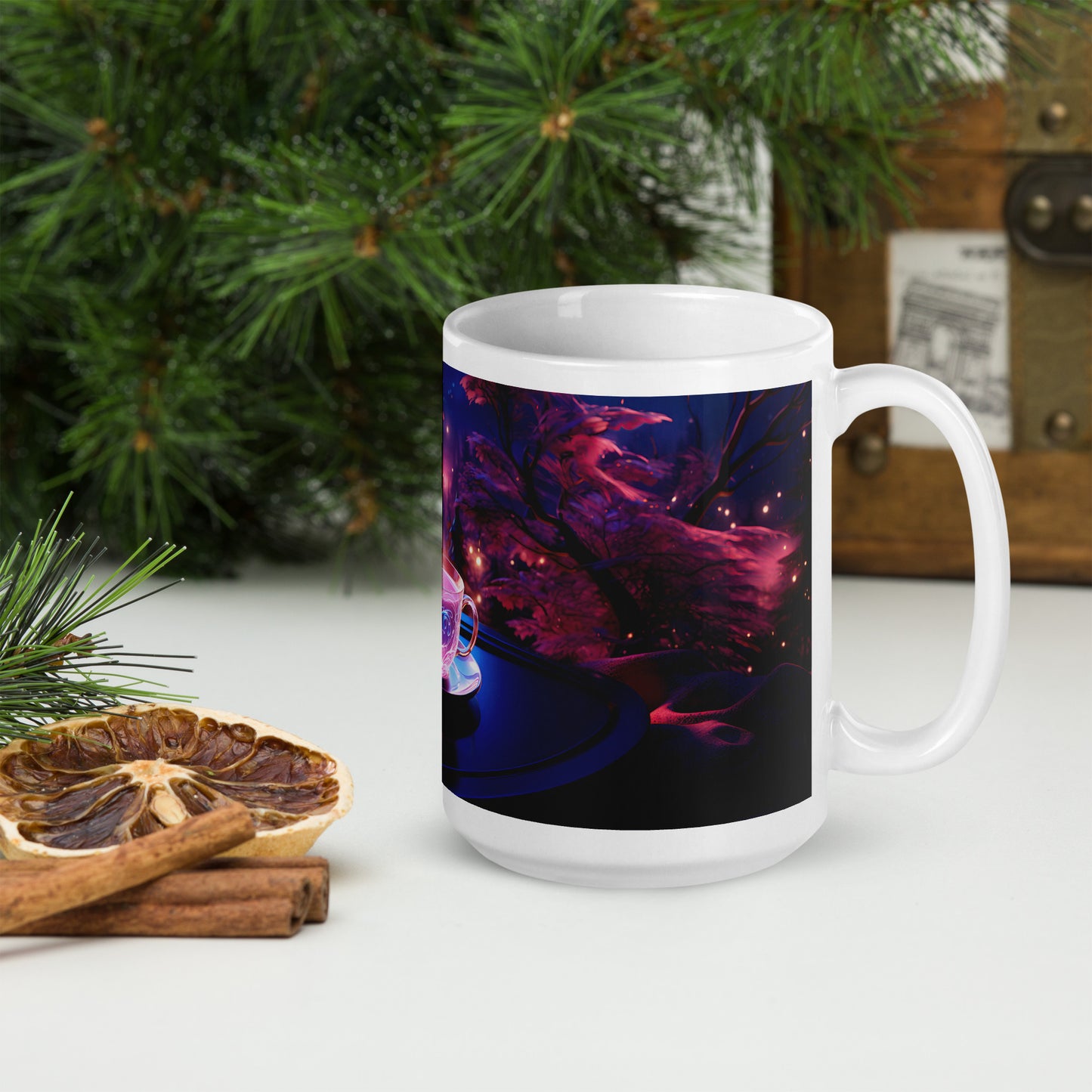 Cosmic Coffee Cups Mug Wrap v2 - 15oz