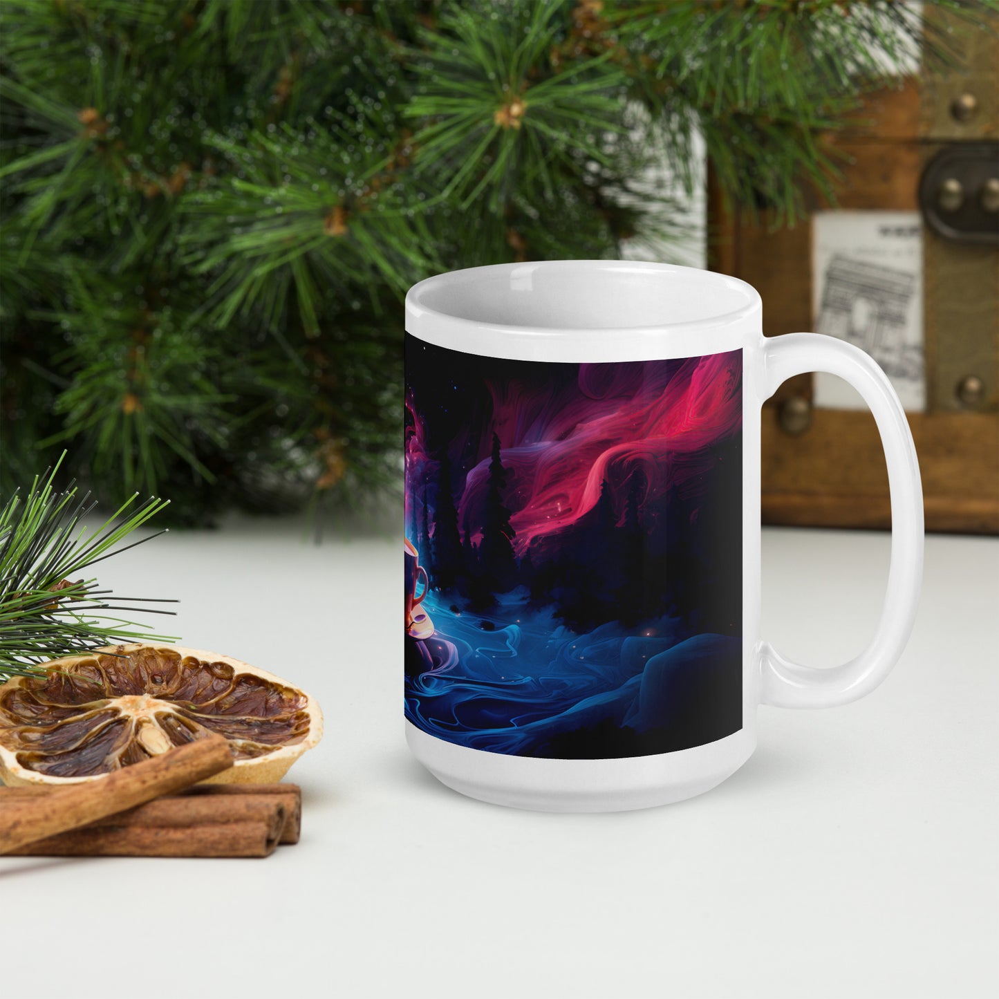 Cosmic Coffee Cups Mug Wrap v3 - 15oz