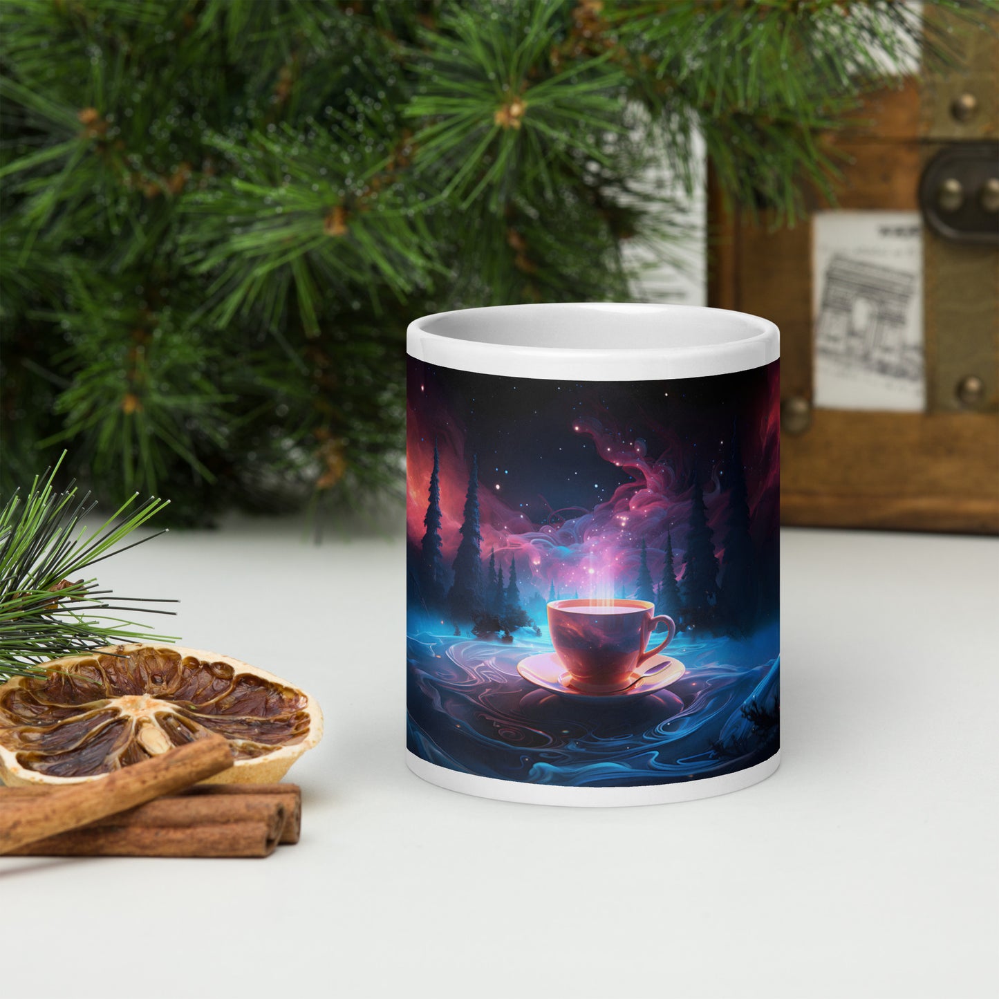 Cosmic Coffee Cups Mug Wrap v3 - 20oz