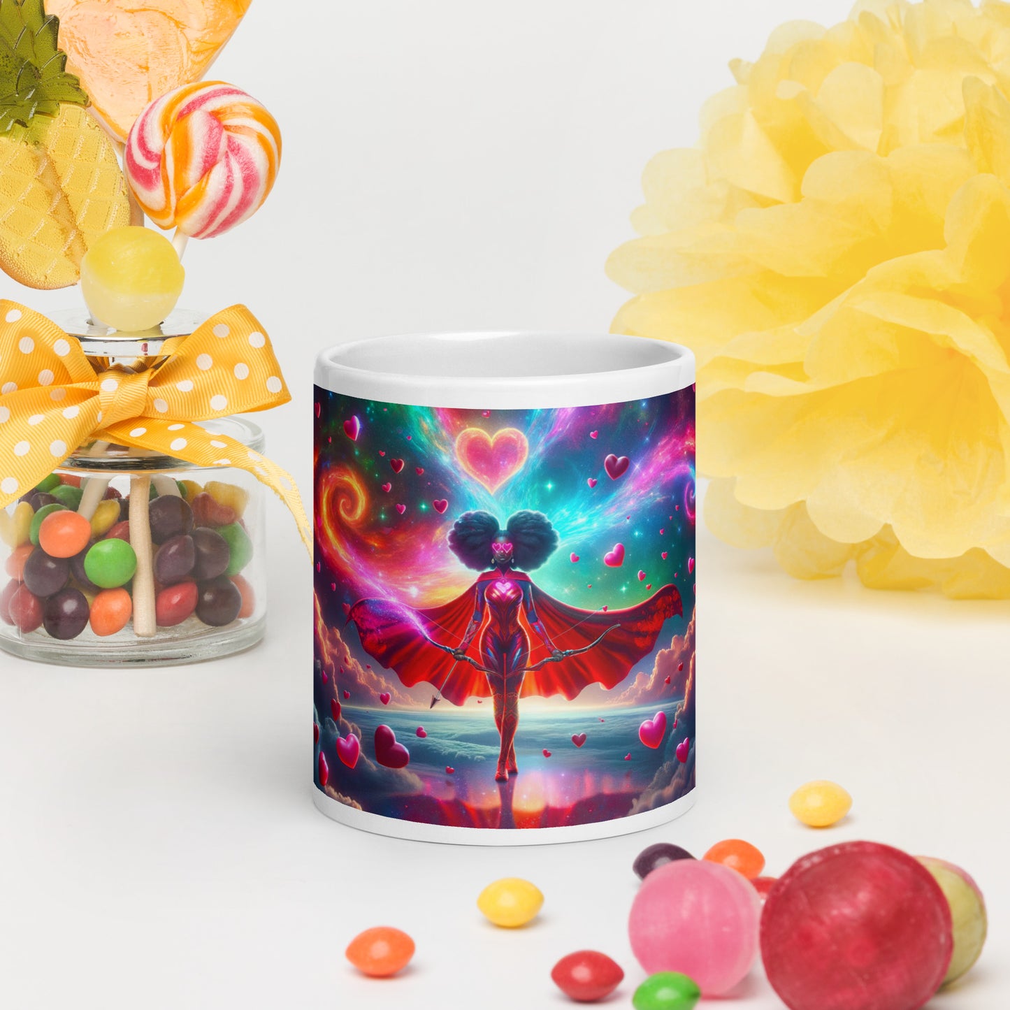 Heartstring Archer - Cosmic Love Cupid Coffee Mug - v1 - 20oz