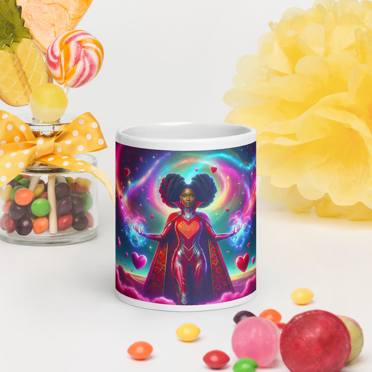 Heartstring Archer - Cosmic Love Cupid Coffee Mug - v2 -20oz