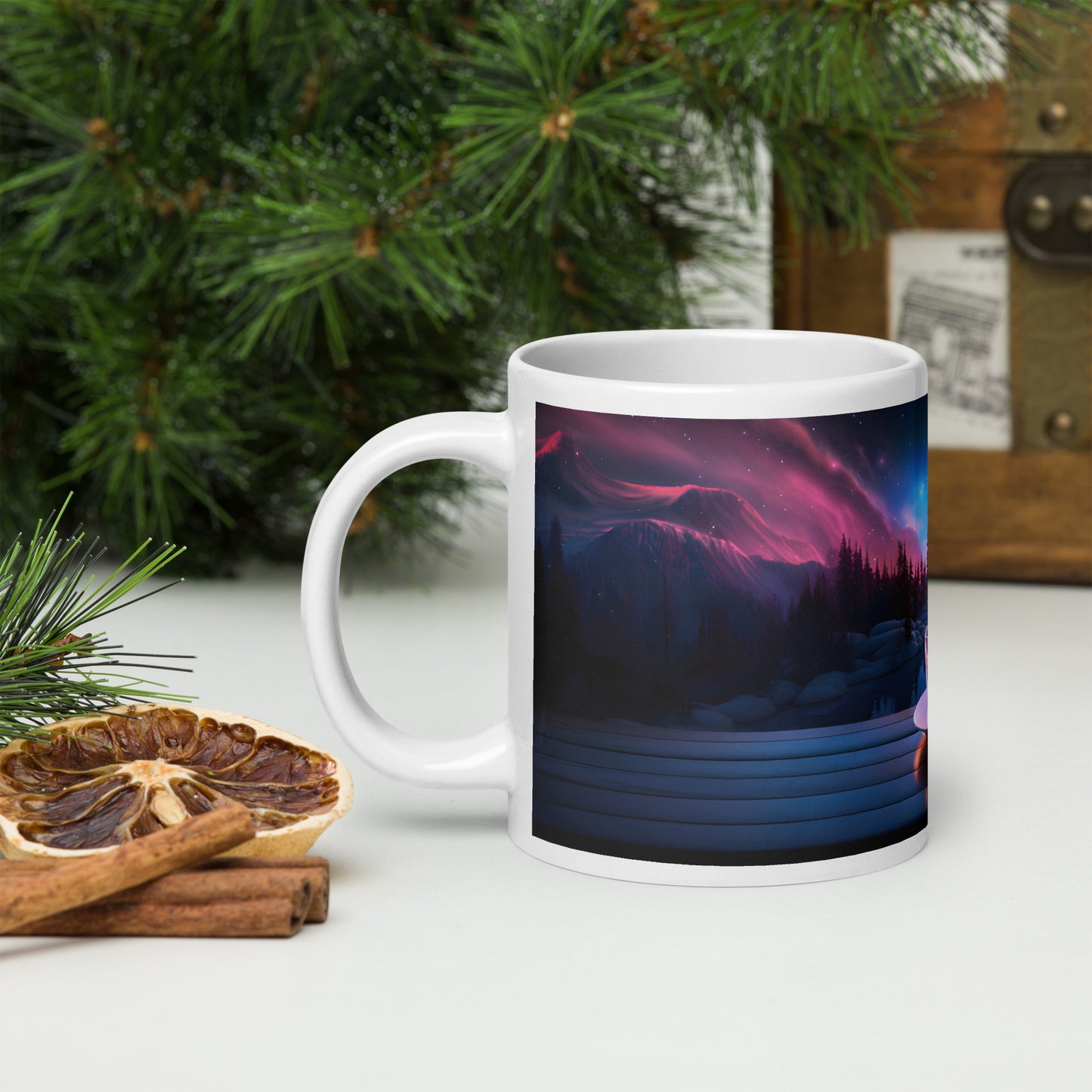 Cosmic Coffee Cups Mug Wrap v4 - 20oz