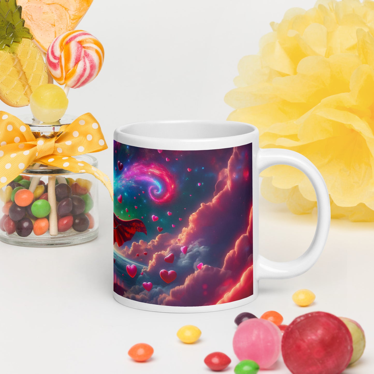 Heartstring Archer - Cosmic Love Cupid Coffee Mug - v1 - 20oz