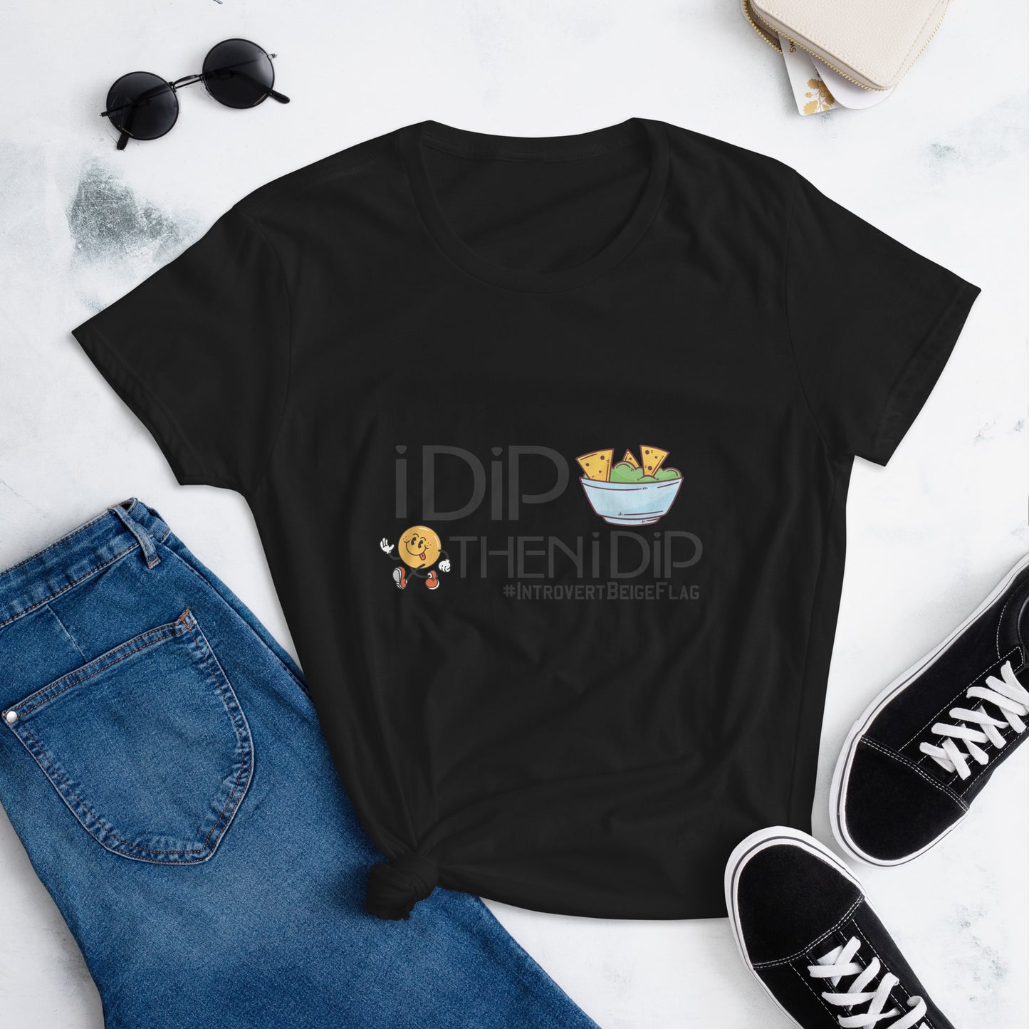 I Dip - TShirt Illustration - Black