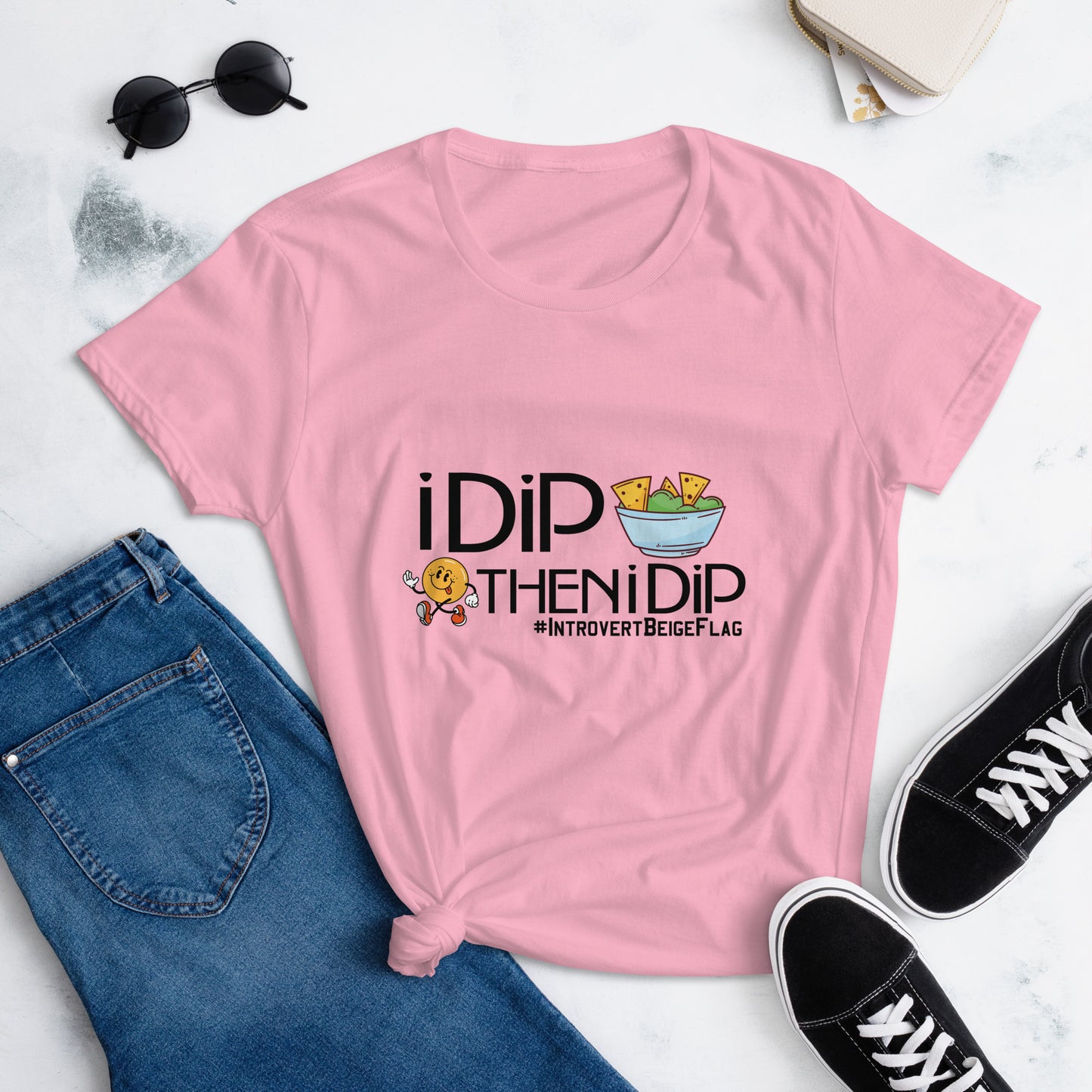 I Dip - TShirt Illustration - Black