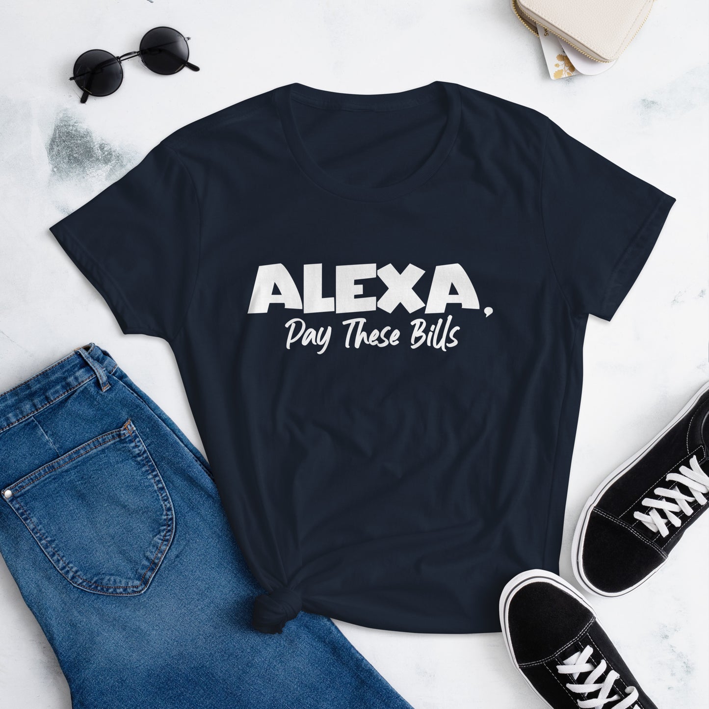 Alexa Bills TShirt - White Text