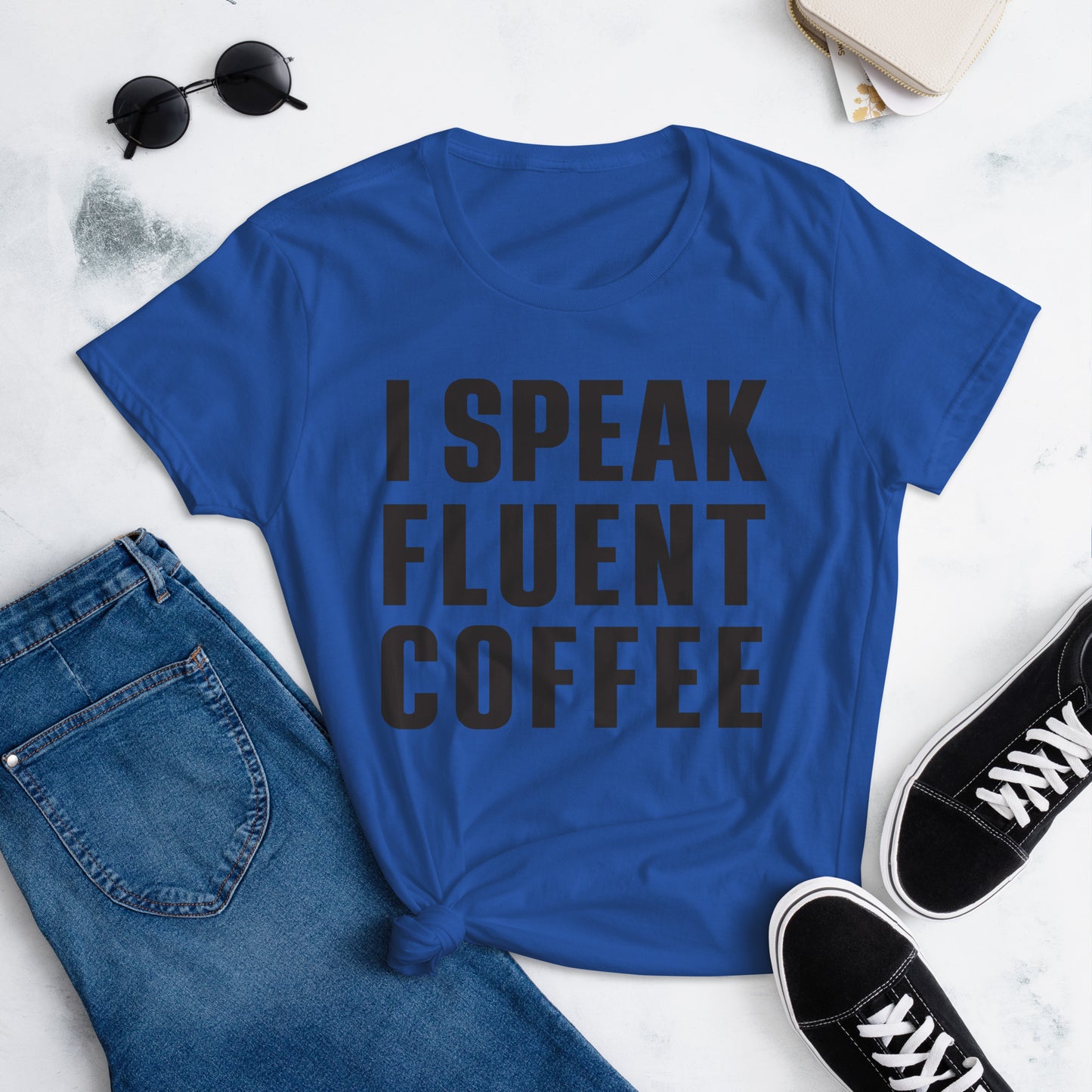 I Speak Fluent Coffee - Black - TShirt