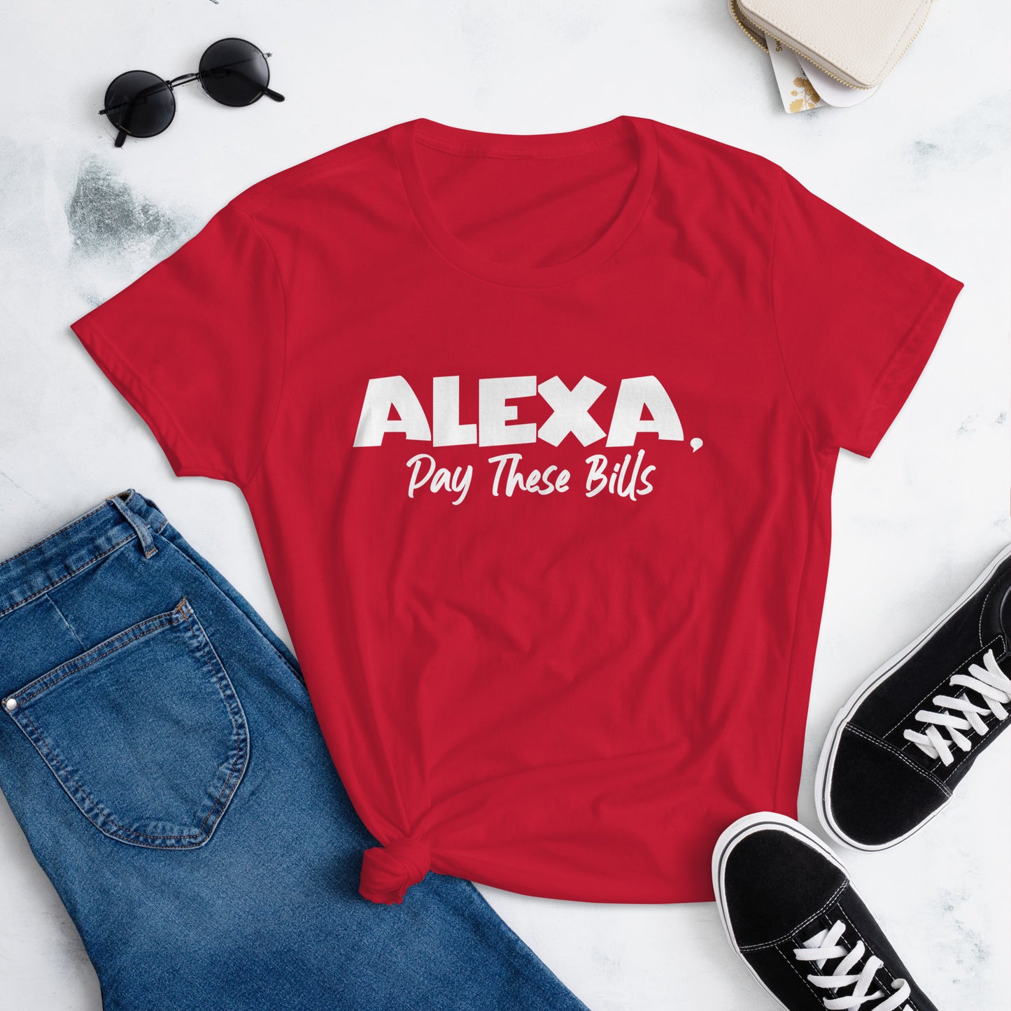 Alexa Bills TShirt - White Text