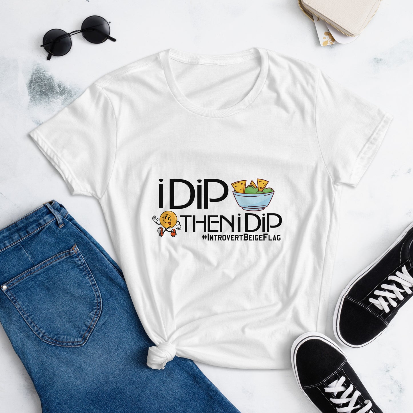 I Dip - TShirt Illustration - Black