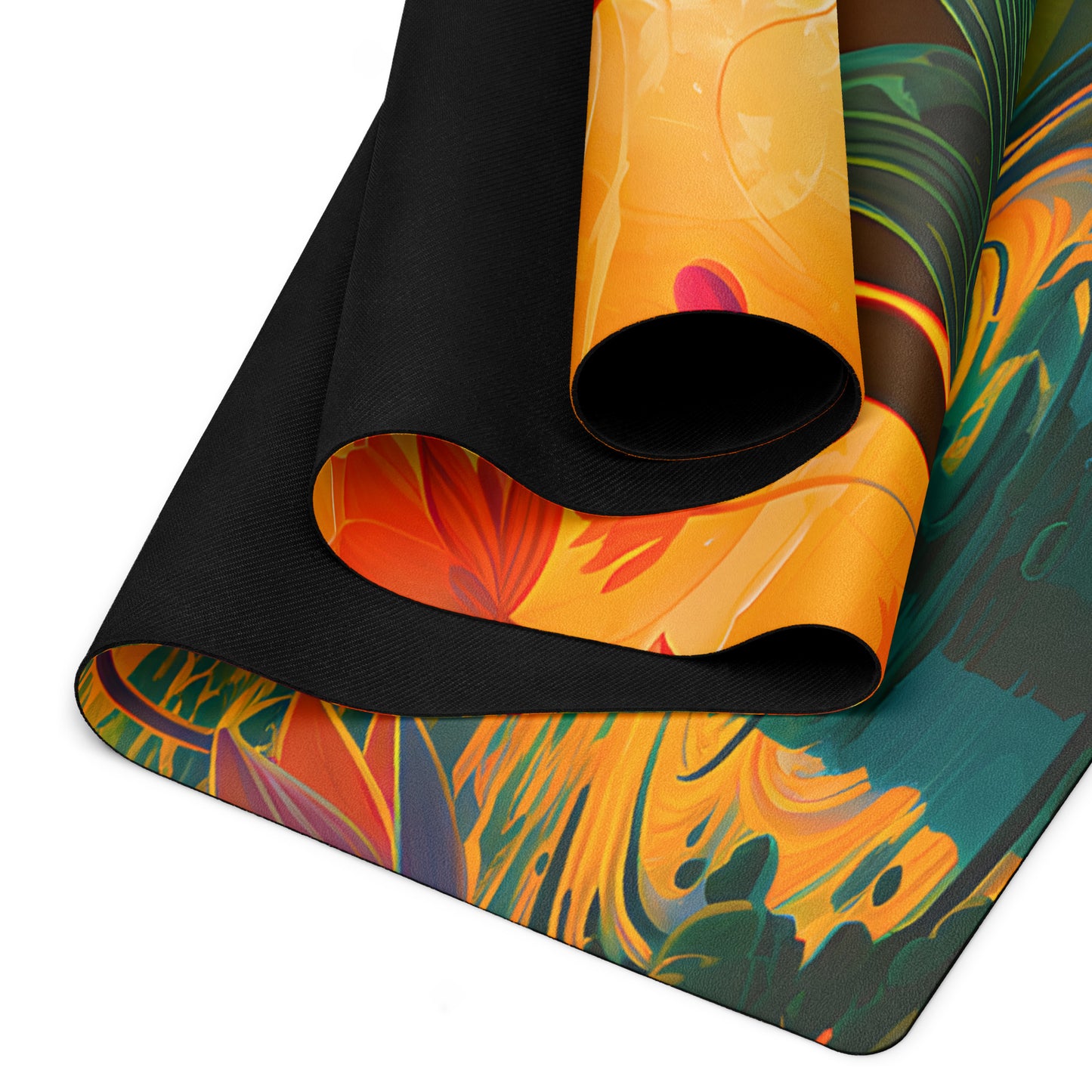 Lotus Goddess Yoga Mat v3 - Vertical