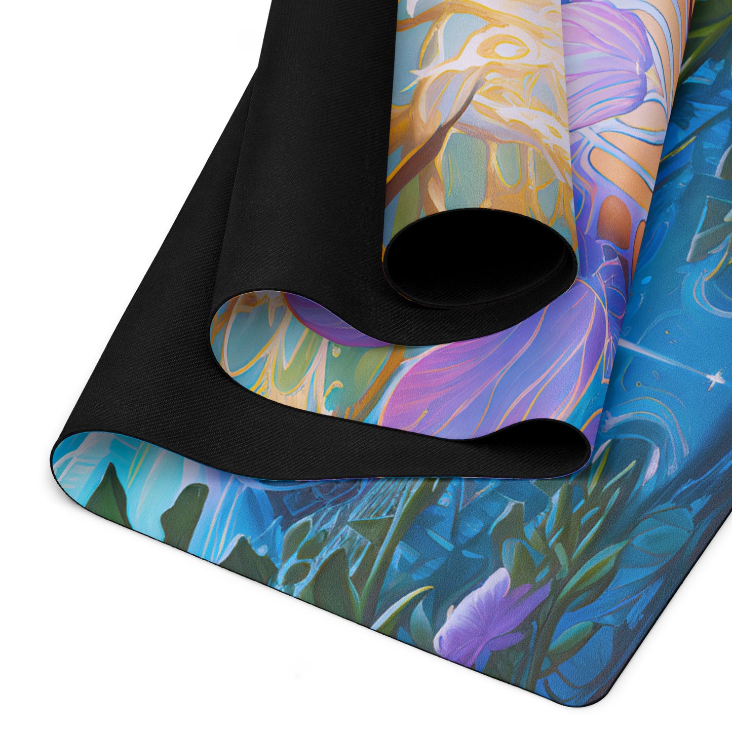 Lotus Goddess Yoga Mat v2 - Vertical