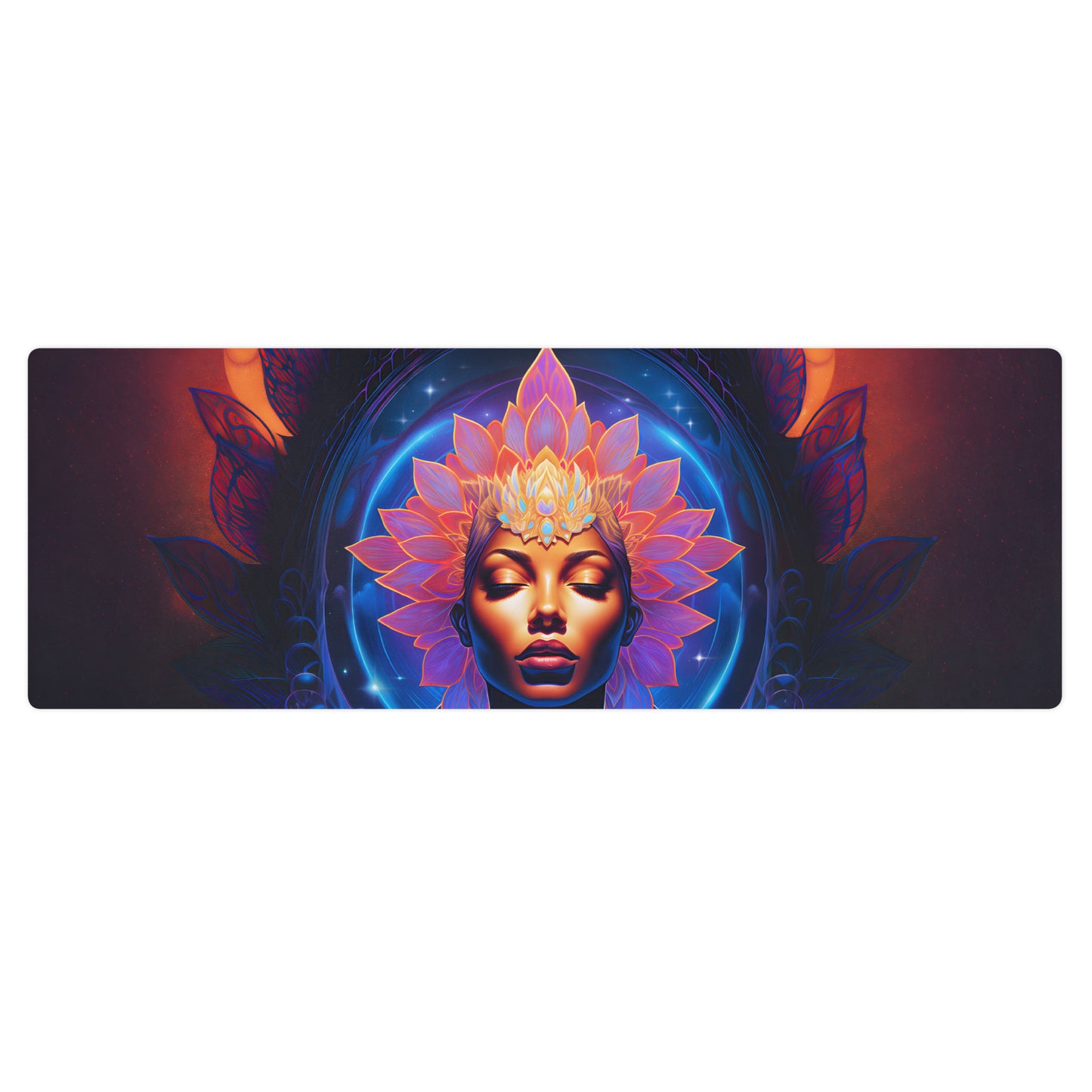 Lotus Goddess Yoga Mat v1 - Horizontal