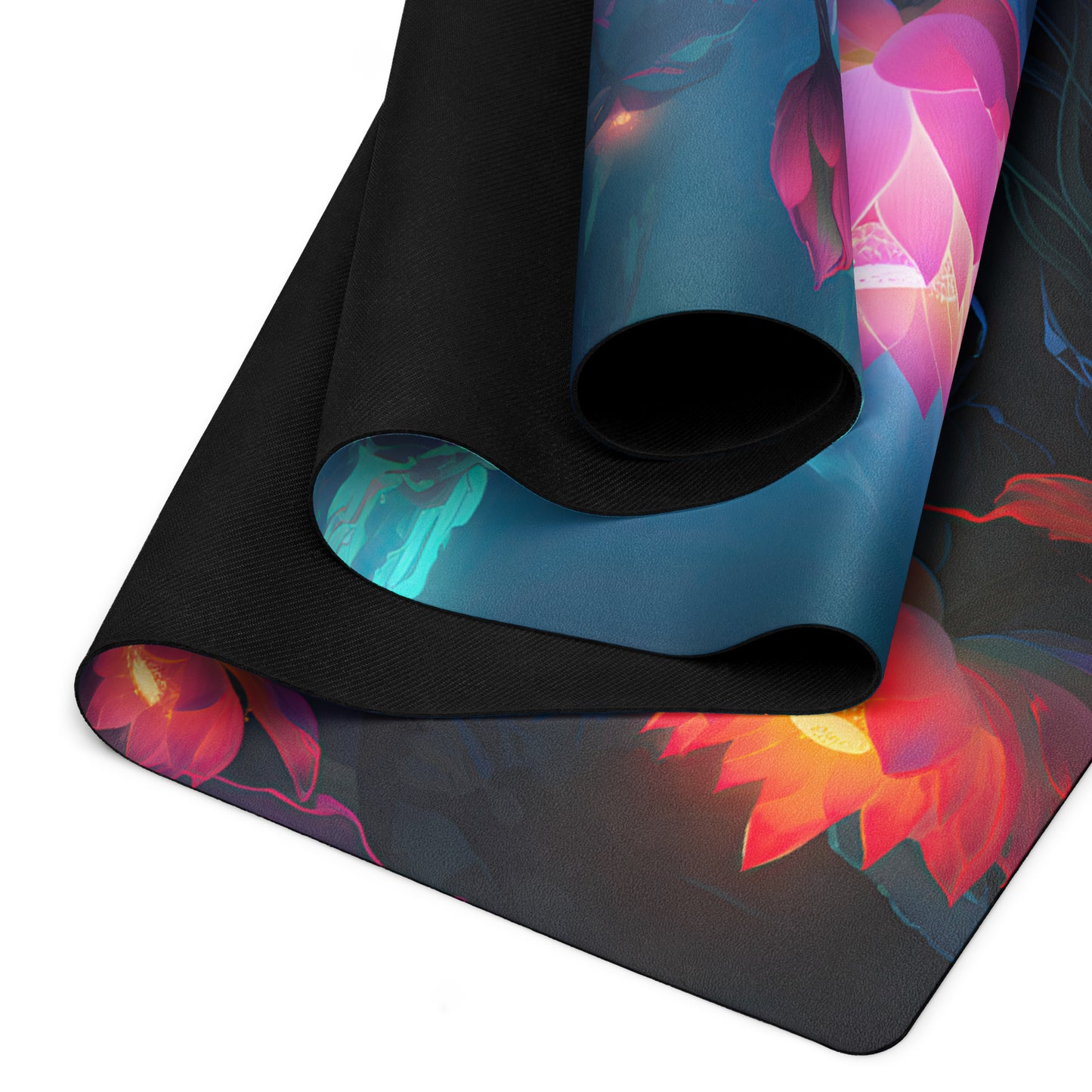 Lotus Flowers Yoga Mat v2 - Horizontal