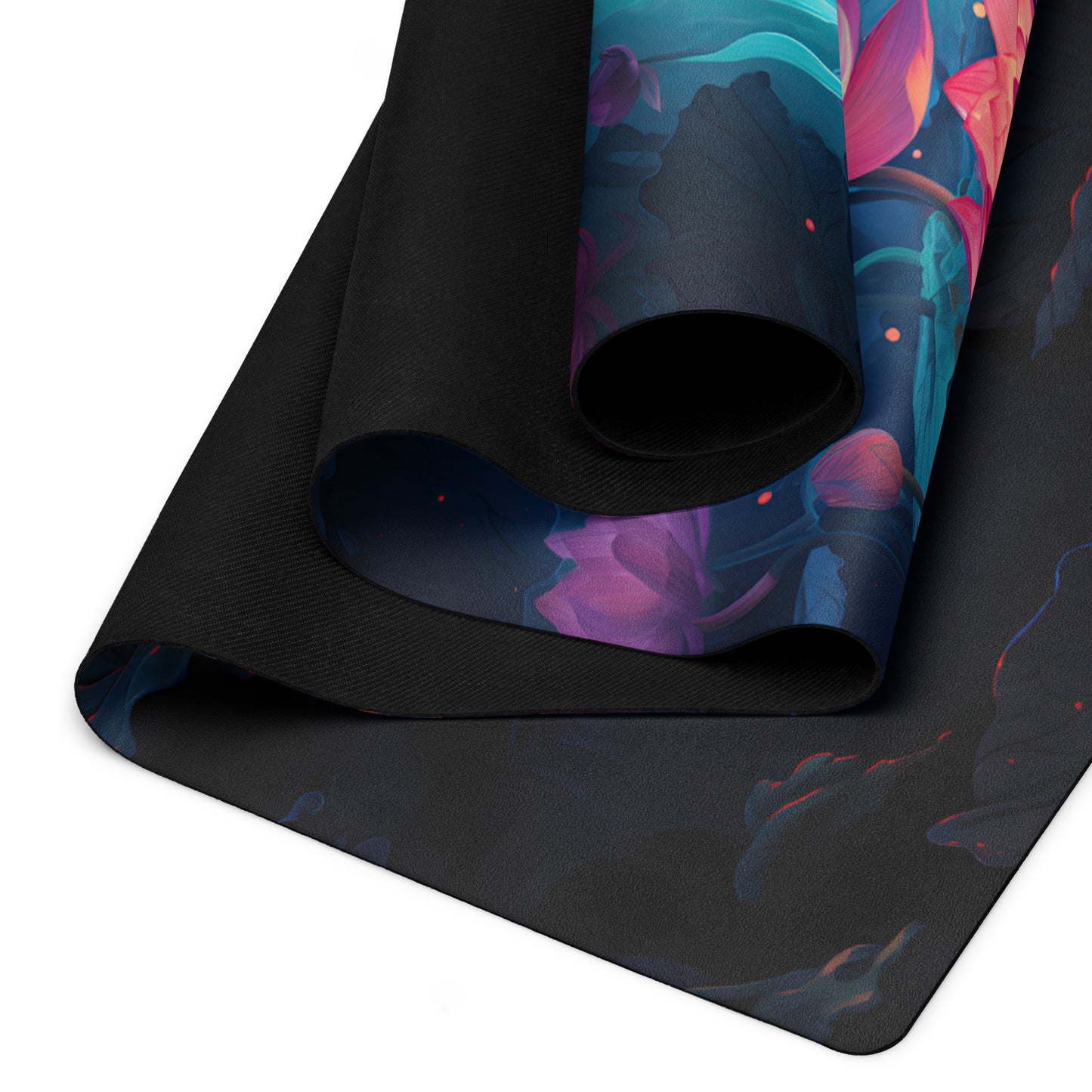 Lotus Flowers Yoga Mat v2 - Vertical