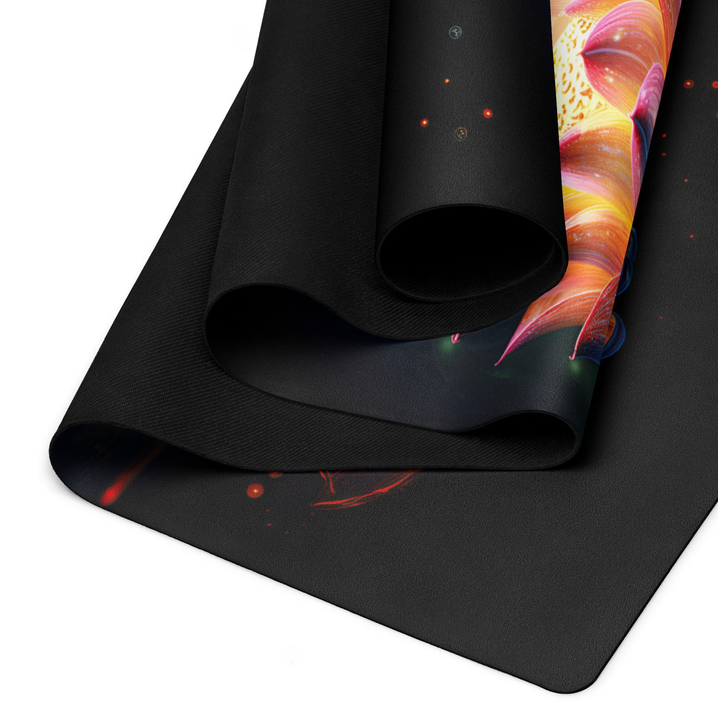 Lotus Flowers Yoga Mat v4 - Vertical